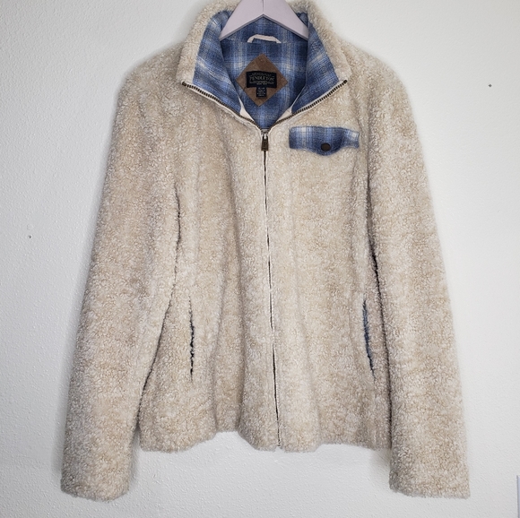 Pendleton Sherpa Shearling Wool Plaid Jacket XLARGE - Picture 2 of 7